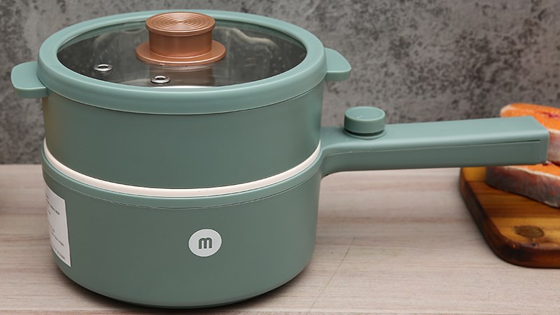 Ca nấu đa năng Mishio MK-271 1.5 l&iacute;t xanh