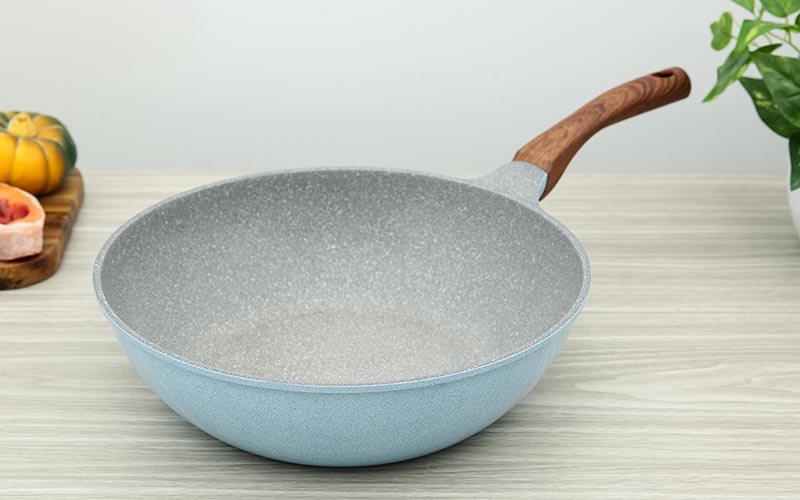 Chảo nhôm sâu chống dính vân đá đáy từ 30 cm Green Cook GCP22-30IH