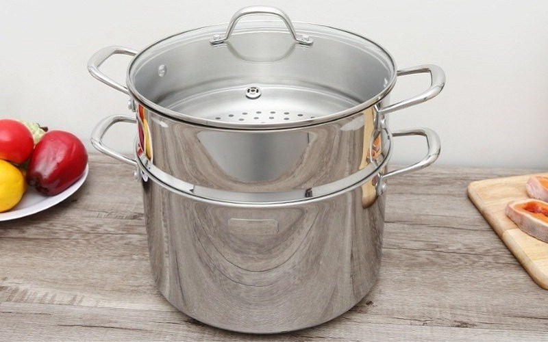 Bộ nồi xửng inox nắp kính 28 cm Elmich Trimax Cz EL-3831