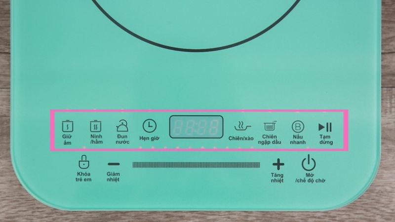 C&aacute;c k&iacute; hiệu tr&ecirc;n bếp từ Midea