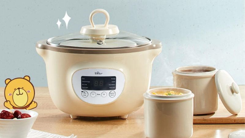 C&aacute;ch khắc phục nồi nấu ch&aacute;o chậm Bear b&aacute;o lỗi E0