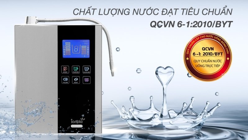 M&aacute;y lọc nước ion kiềm IONPIA 5100 5 l&otilde;i 7 tấm điện cực