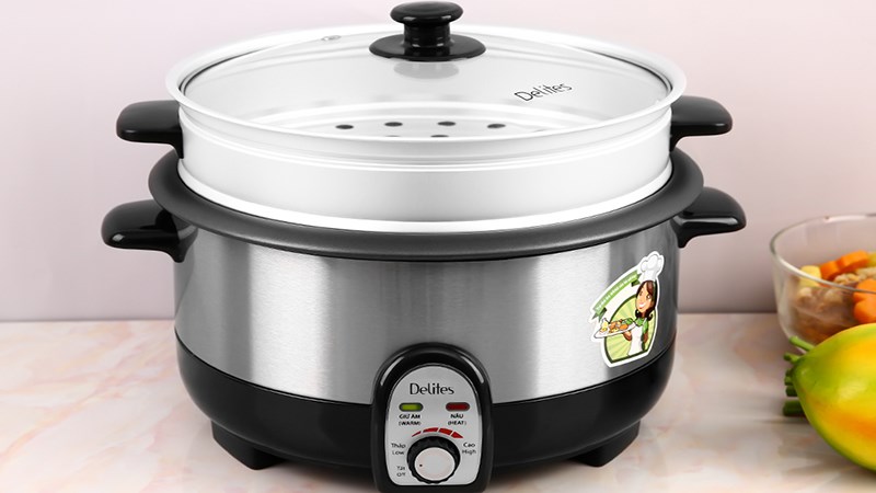 Nồi lẩu điện Delites CBR35-80 3.5 l&iacute;t