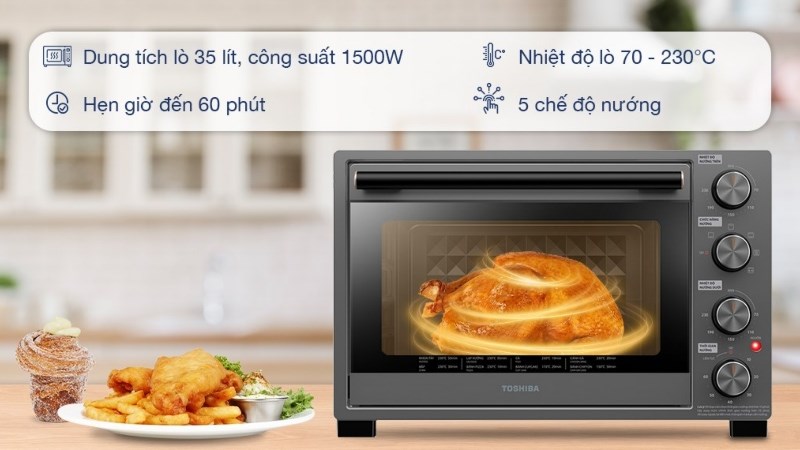 L&ograve; nướng Toshiba TL-MC35Z 35 l&iacute;t