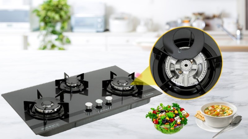 Bếp ga &acirc;m Torino MILANSBI-3B(SV)