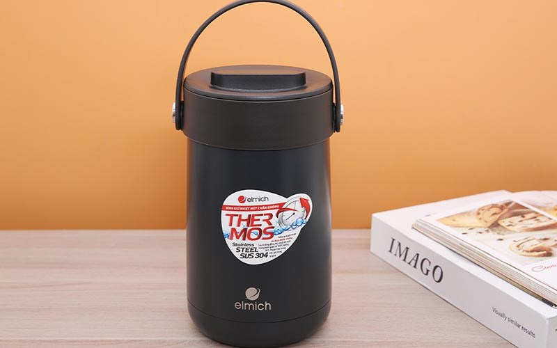 B&igrave;nh đựng thức ăn giữ nhiệt inox 1500 ml Elmich EL3129