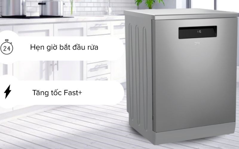 Máy rửa chén độc lập Beko DEN48520X