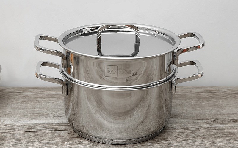 Bộ nồi xửng inox 3 đáy nắp inox 20 cm Fivestar ST20-3D304