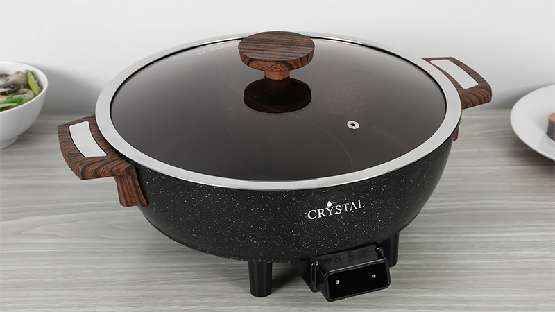 Nồi lẩu điện 2 ngăn Crystal NLA26 6 l&iacute;t 