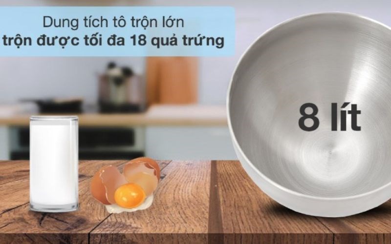 Dung t&iacute;ch v&agrave; chất liệu của t&ocirc; trộn