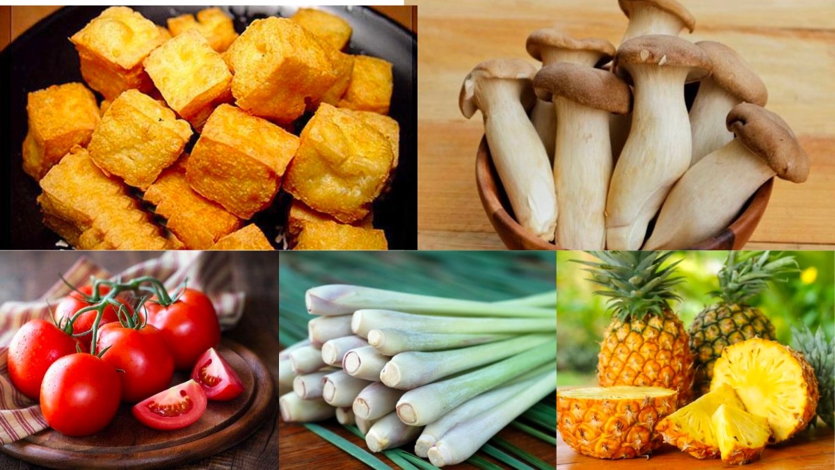 Nguyên liệu nấu bún nước lèo chay