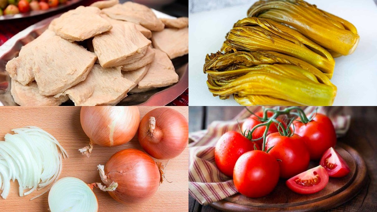 Nguyên liệu nấu bún nước lèo