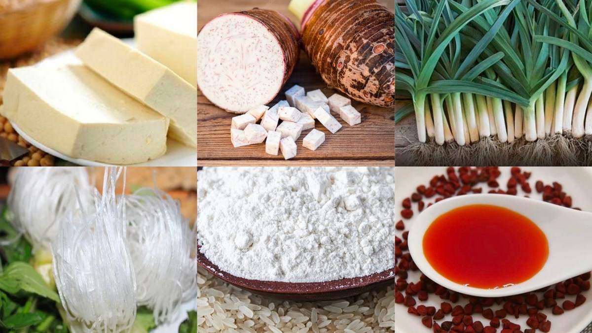 Nguyên liệu làm chả hấp chay