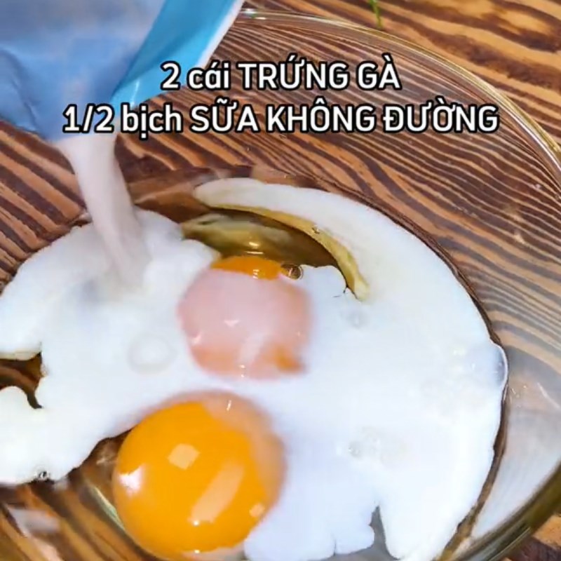 Bước 1 Chuẩn bị nguyên liệu Bánh mì phô mai (Công thức được chia sẻ từ Tiktok Vào bếp cùng Điện máy XANH)