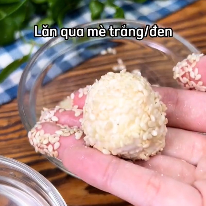 Bước 3 Làm bánh Bánh nếp chiên nhân thịt