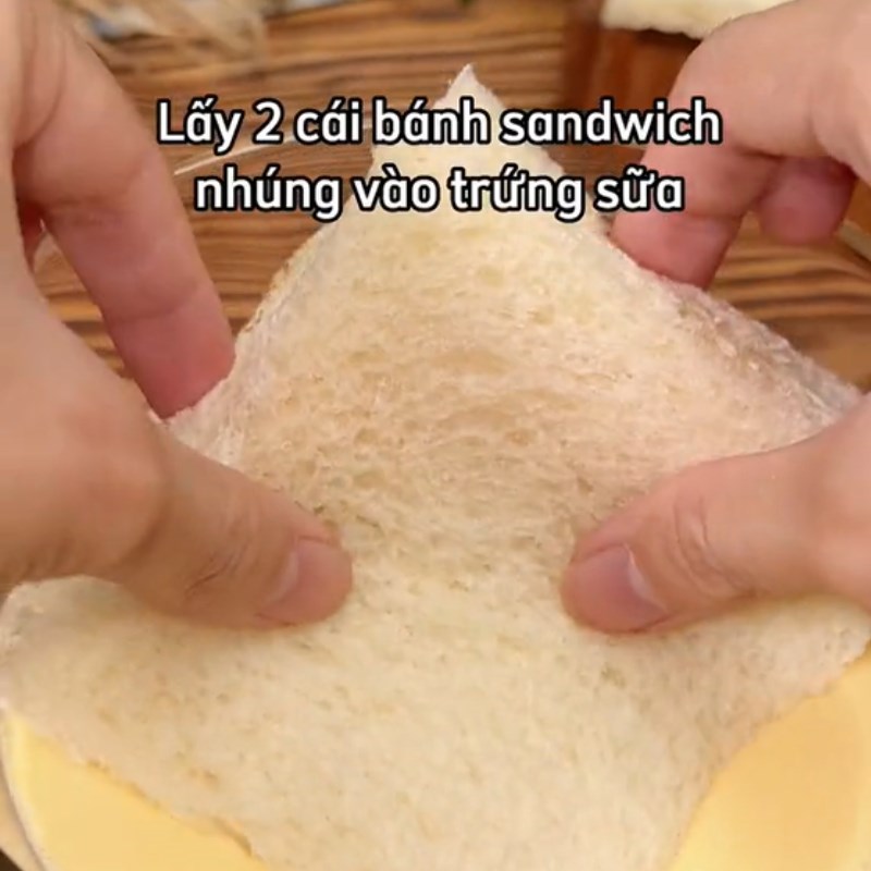 Bước 2 Làm bánh Bánh mì phô mai (Công thức được chia sẻ từ Tiktok Vào bếp cùng Điện máy XANH)