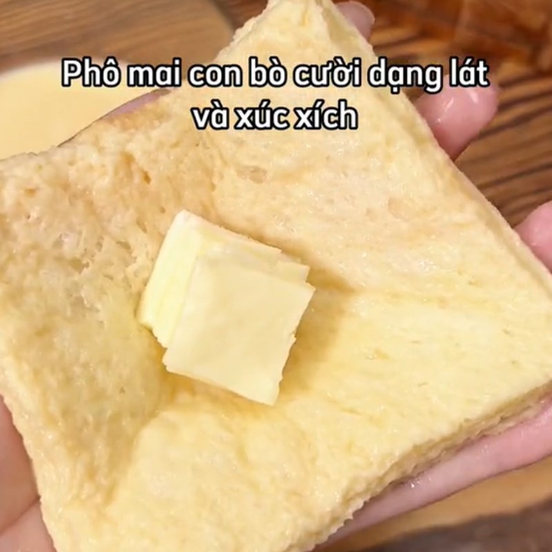 Bước 2 Làm bánh Bánh mì phô mai (Công thức được chia sẻ từ Tiktok Vào bếp cùng Điện máy XANH)