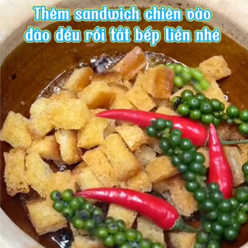 Bước 3 Làm kho quẹt Kho quẹt chay bằng nấm đùi gà