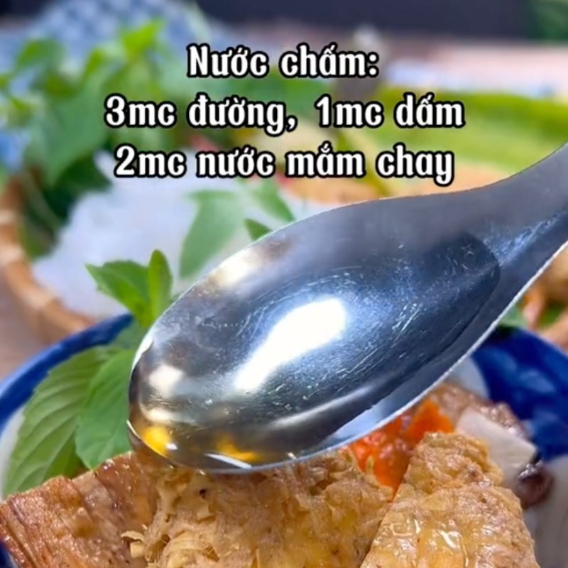 Bước 4 Làm nước chấm Bún chả chay (Công thức từ kênh tiktok Bếp chay XANH)
