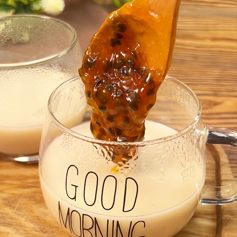 Bước 3 Làm panacotta chanh dây Panacotta chanh dây (Công thức được chia sẻ từ TikTok Vào bếp cùng KitchenAZ)