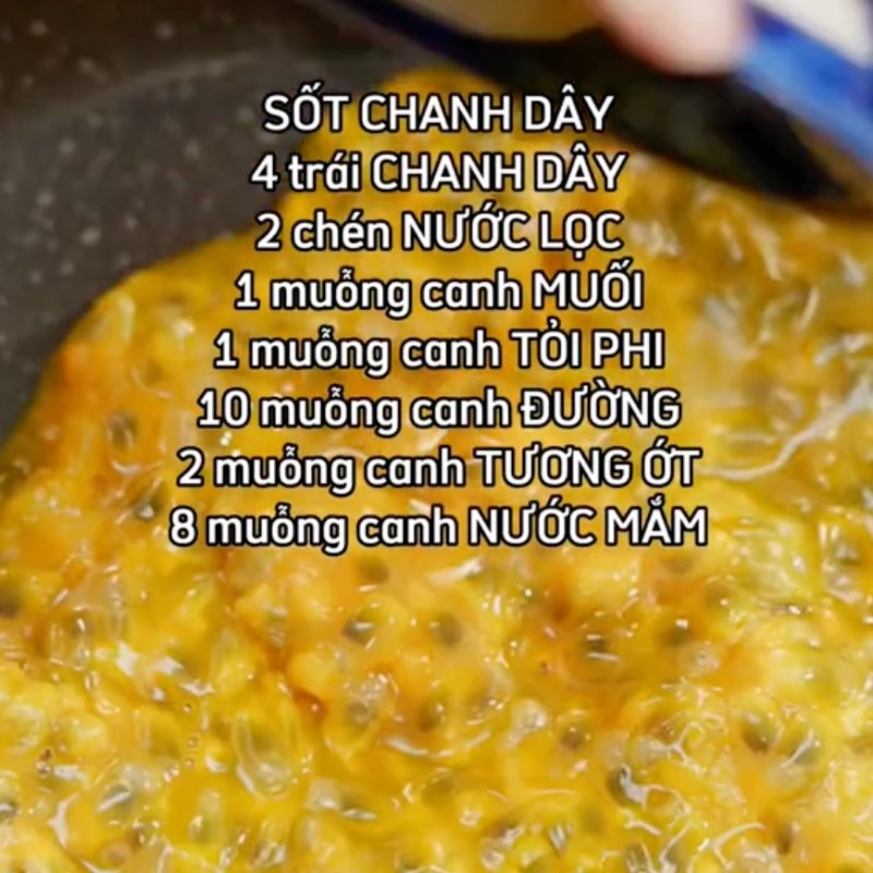 Bước 2 Làm sốt chanh dây Bò né chanh dây (Công thức từ kênh tiktok Vào bếp cùng Điện máy XANH)