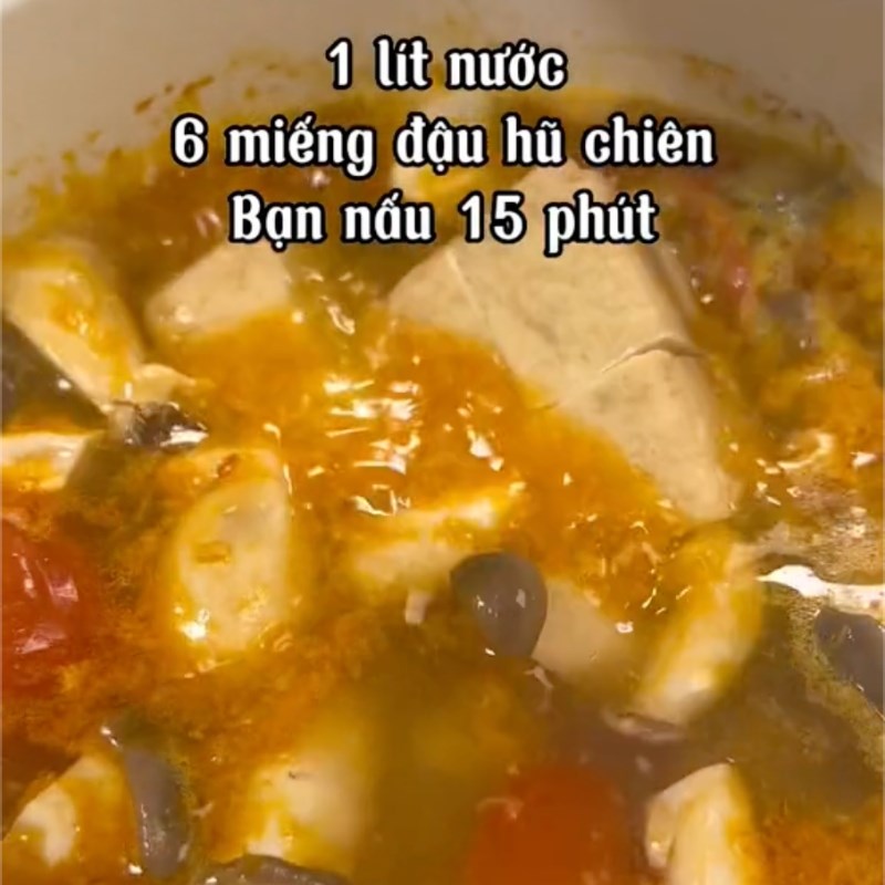 Bước 3 Nấu bún nước lèo chay Bún nước leo chay bằng nấm
