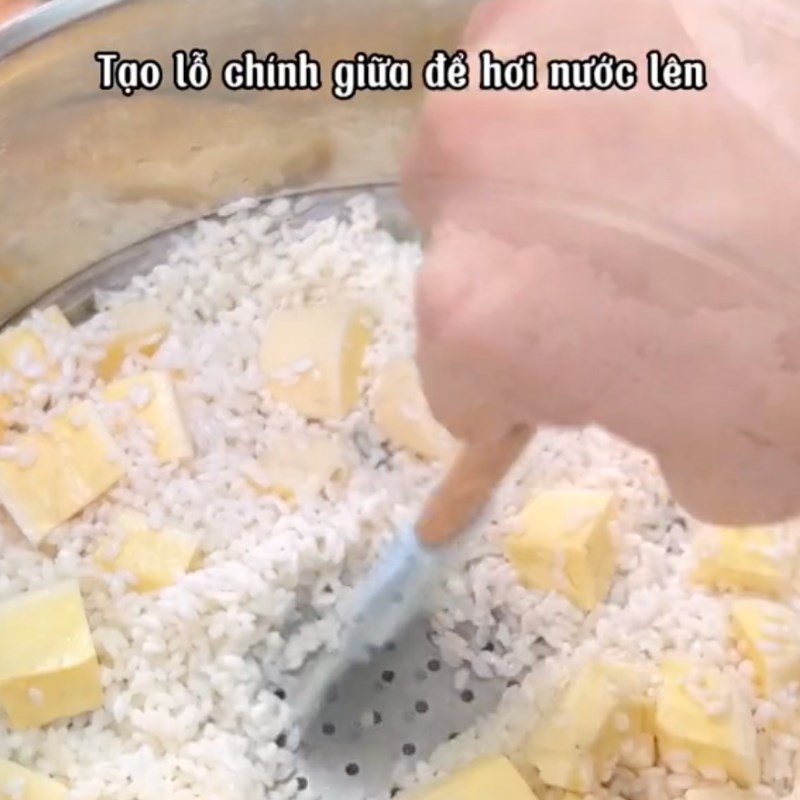 Bước 2 Nấu sôi Xôi xắn chay (Công thức từ kênh tiktok Bếp chay XANH)