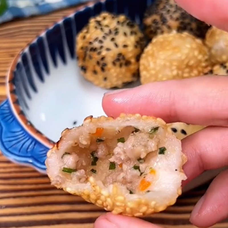 Bước 4 Thành phẩm Bánh nếp chiên nhân thịt