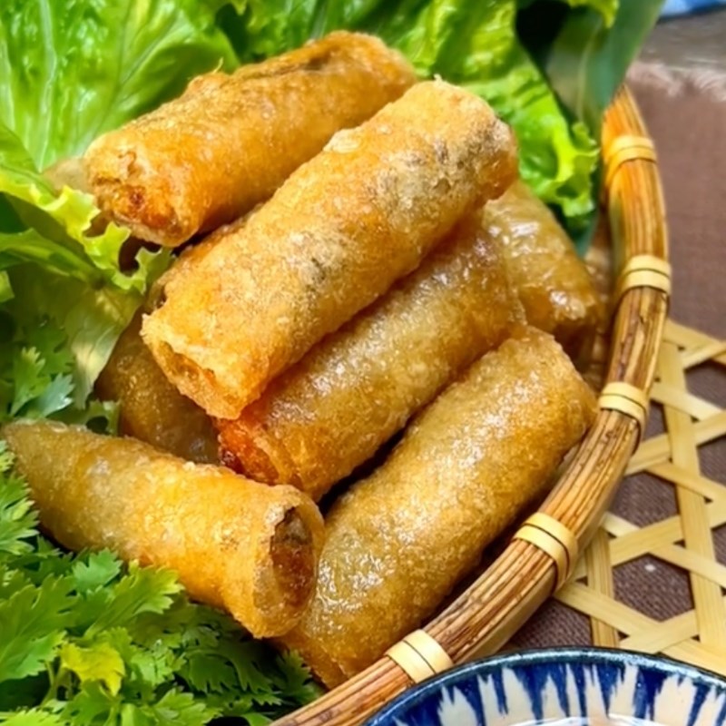 Bước 4 Thành phẩm Chà giò chay khoai môn