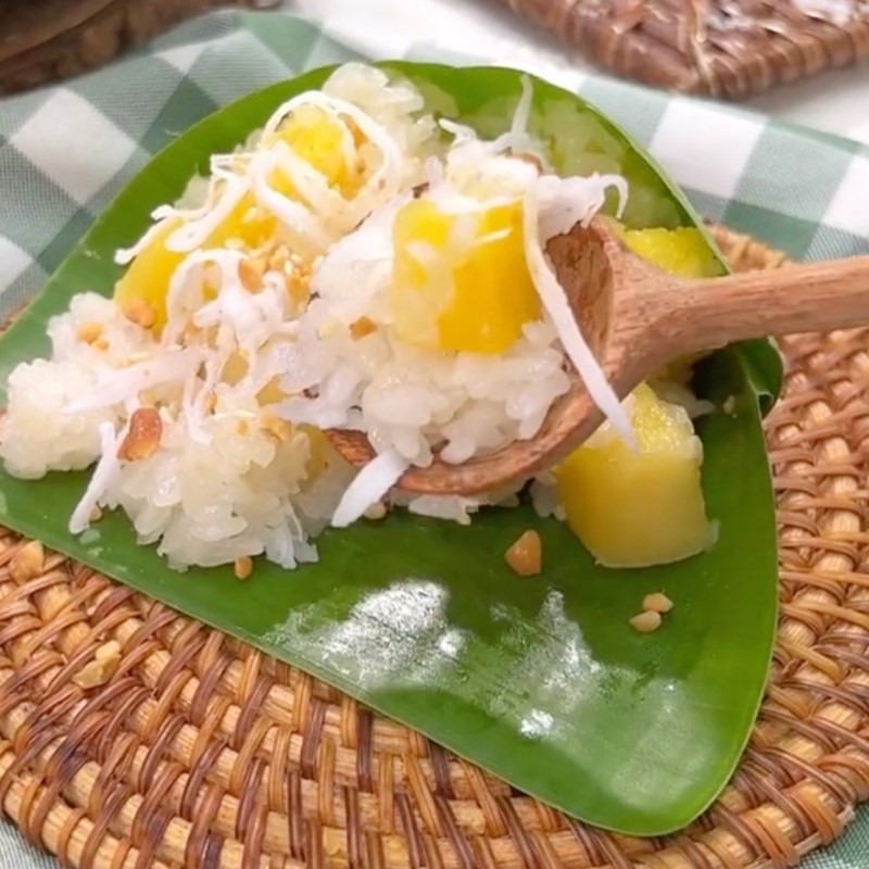 Bước 4 Thành phẩm Xôi xắn chay (Công thức từ kênh tiktok Bếp chay XANH)