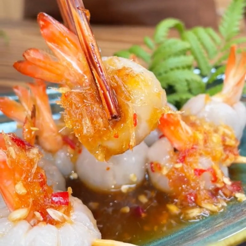 Bước 4 Thành phẩm Tôm hấp trái vải