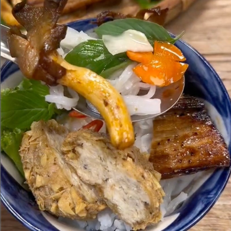 Bước 5 Thành phẩm Bún chả chay (Công thức từ kênh tiktok Bếp chay XANH)