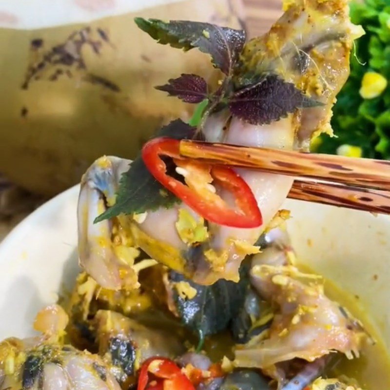 Bước 3 Thành phẩm Cà ri ếch hấp trái dừa (Công thức được chia sẻ từ Tiktok Vào bếp cùng Điện máy XANH)