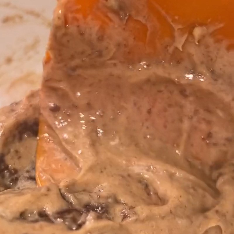 Bước 1 Trộn kem milo Bánh milo phô mai (Công thức được chia sẻ từ TikTok Vào bếp cùng Điện máy XANH)