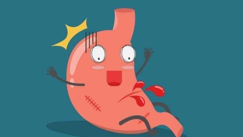 Vi khuẩn tấn công vào ruột gây xuất huyết tiêu hóa