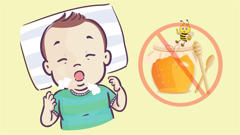 Không nên sử dụng mật ong cho trẻ dưới 1 tuổi