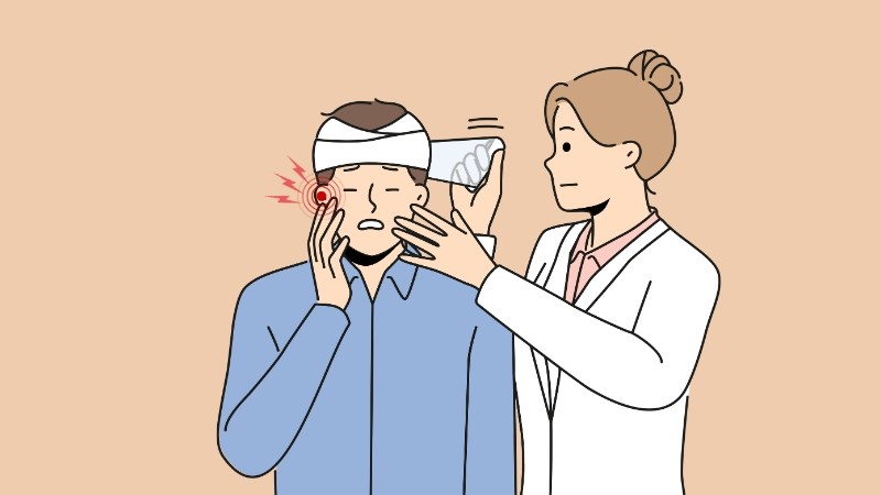 Chấn thương đầu có thể gây tổn thương trực tiếp hoặc gián tiếp lên tai