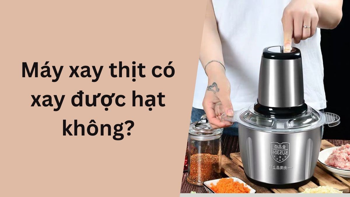 Máy xay thịt có xay được hạt không