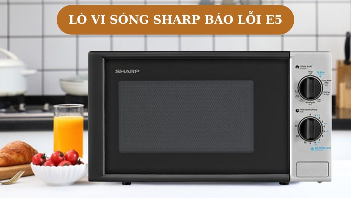 Lò vi sóng Sharp báo lỗi E5 - Nguyên nhân, cách khắc phục