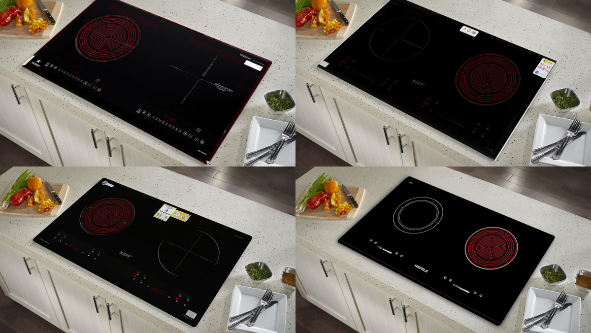 Top bếp đôi điện từ và hồng ngoại của Đức