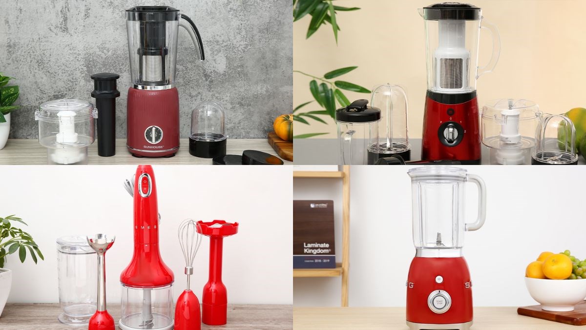 Máy xay sinh tố màu đỏ