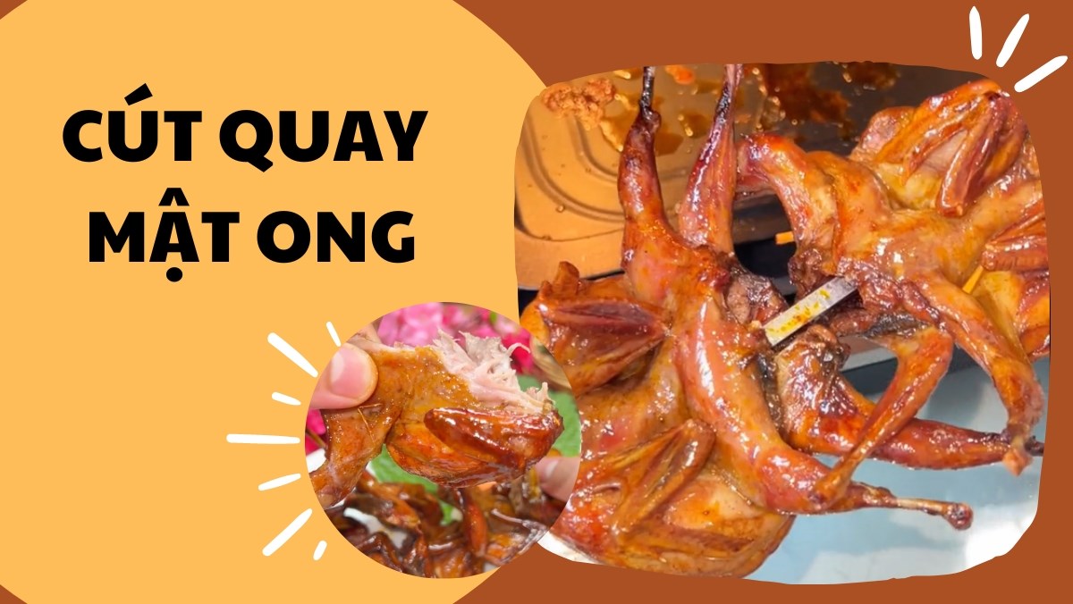 Cút quay mật ong (Công thức được chia sẻ từ Tiktok Vào bếp cùng Điện máy XANH)