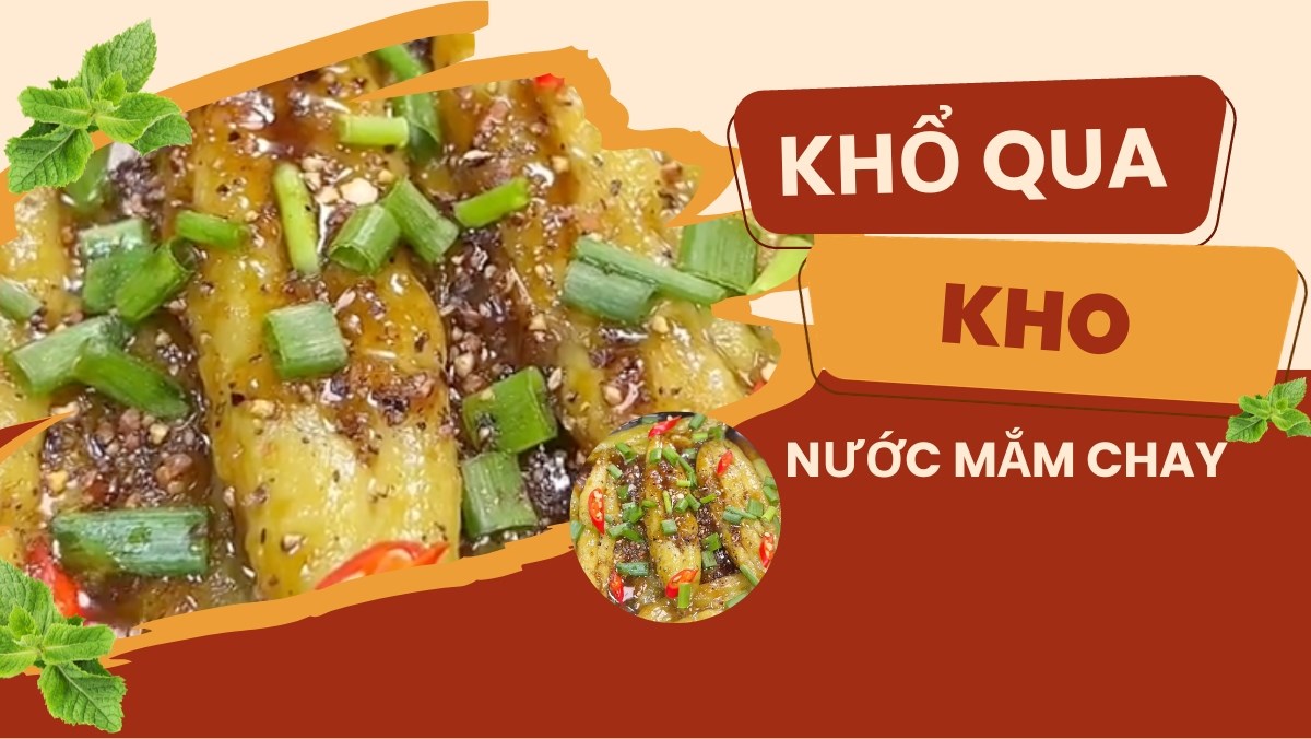 Khổ qua kho nước mắm chay