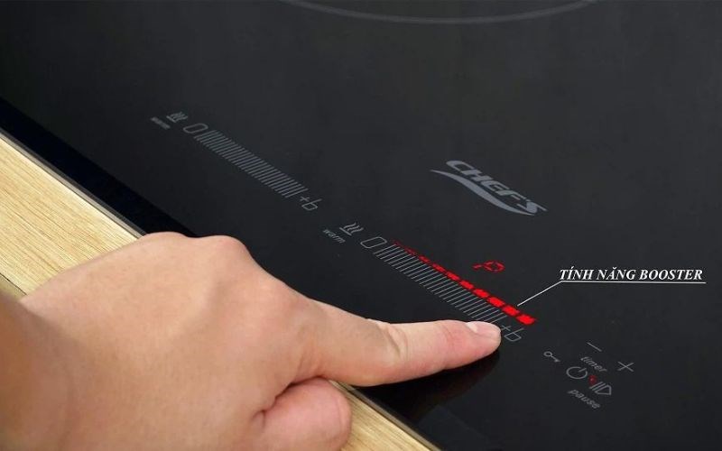 Một số lưu &yacute; khi d&ugrave;ng chức năng Booster tr&ecirc;n bếp từ