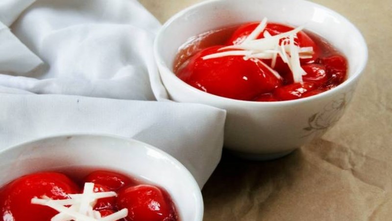 Bột gấc l&agrave;m b&aacute;nh tr&ocirc;i