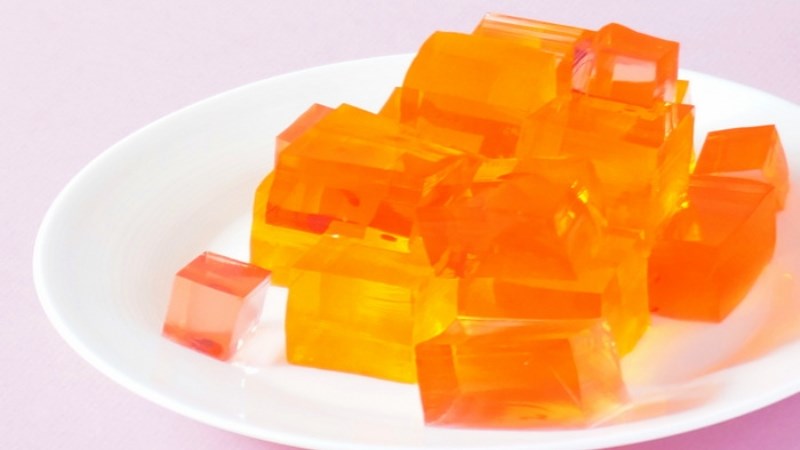 Bột gấc l&agrave;m thạch rau c&acirc;u