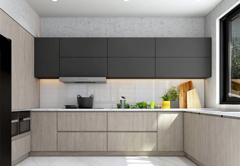 Tủ bếp nhựa kh&ocirc;ng dễ ch&aacute;y