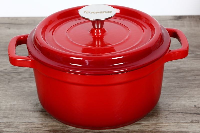 Nồi gang đ&uacute;c 20 cm Rapido RK20-RD