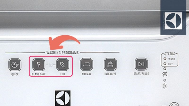 C&aacute;ch khắc phục m&aacute;y rửa b&aacute;t Electrolux b&aacute;o lỗi ECO 