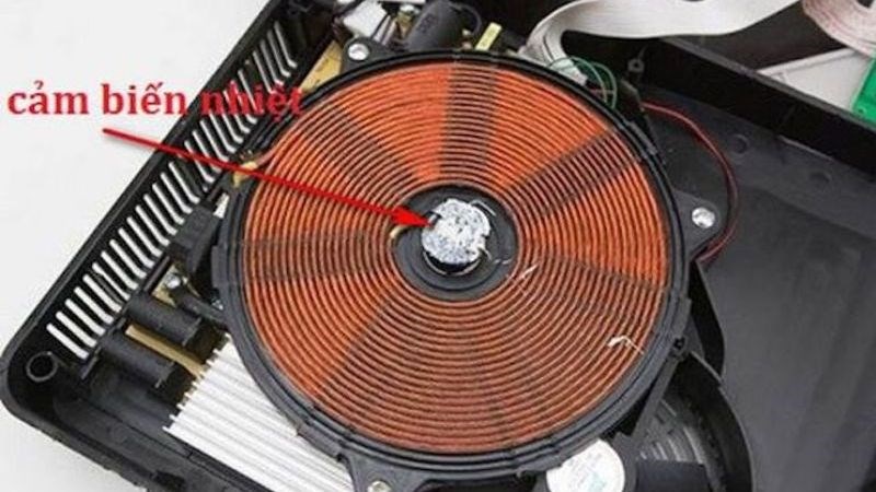 Do bộ cảm biến nhiệt của bếp xảy ra sự cố